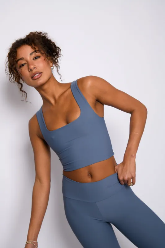 Ivy Crop - Denim sold by Skatie