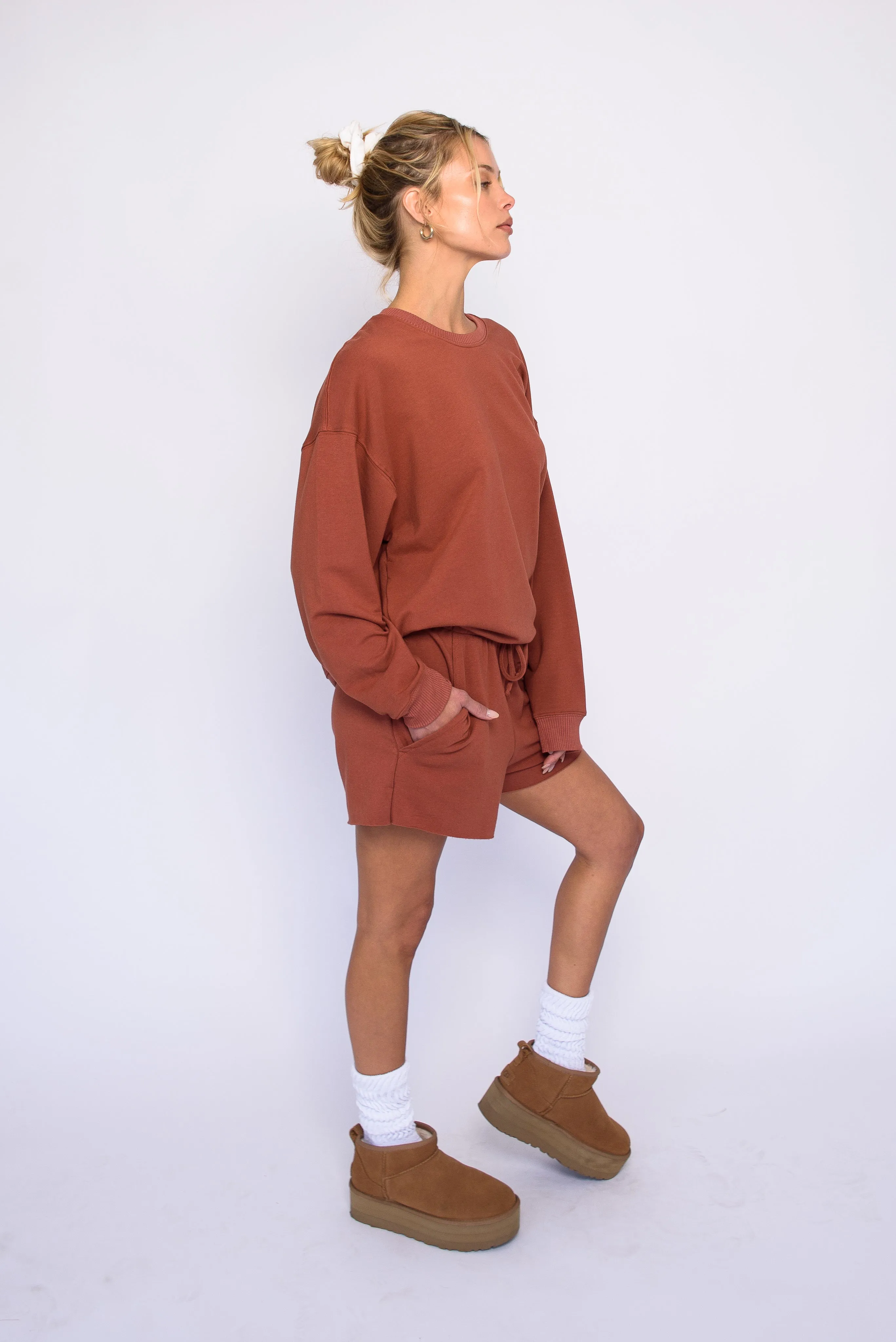 CLOUDLUX Chris Crewneck - Dune sold by Skatie product image thumbnail 4