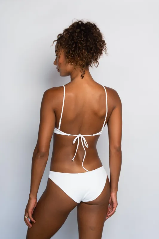 Cheryl Bottom - White Micro Ribbed sold by Skatie
