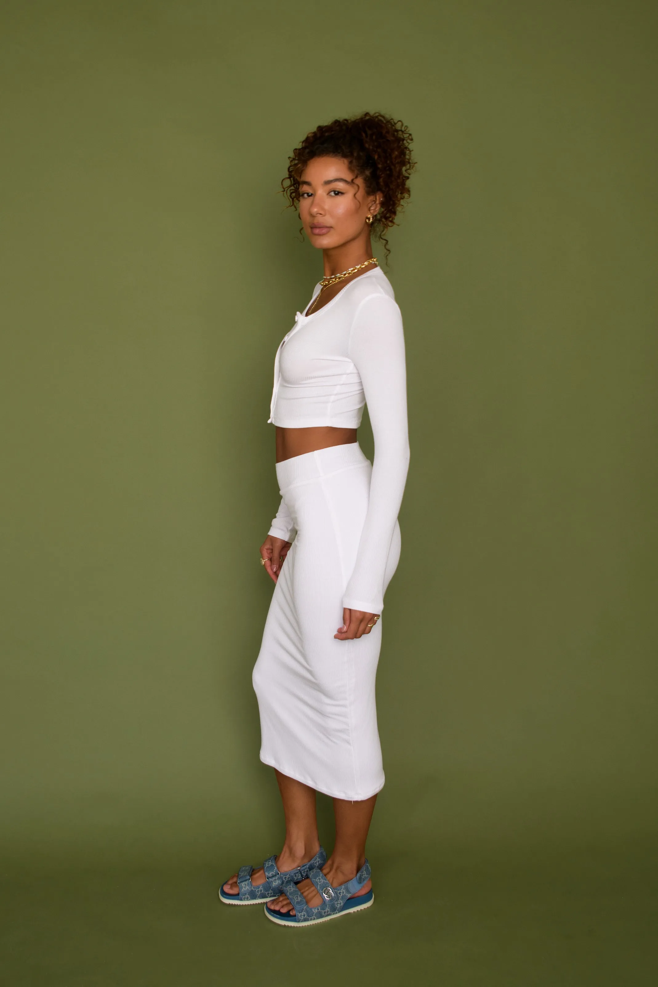Serena Skirt - White sold by Skatie product image thumbnail 4