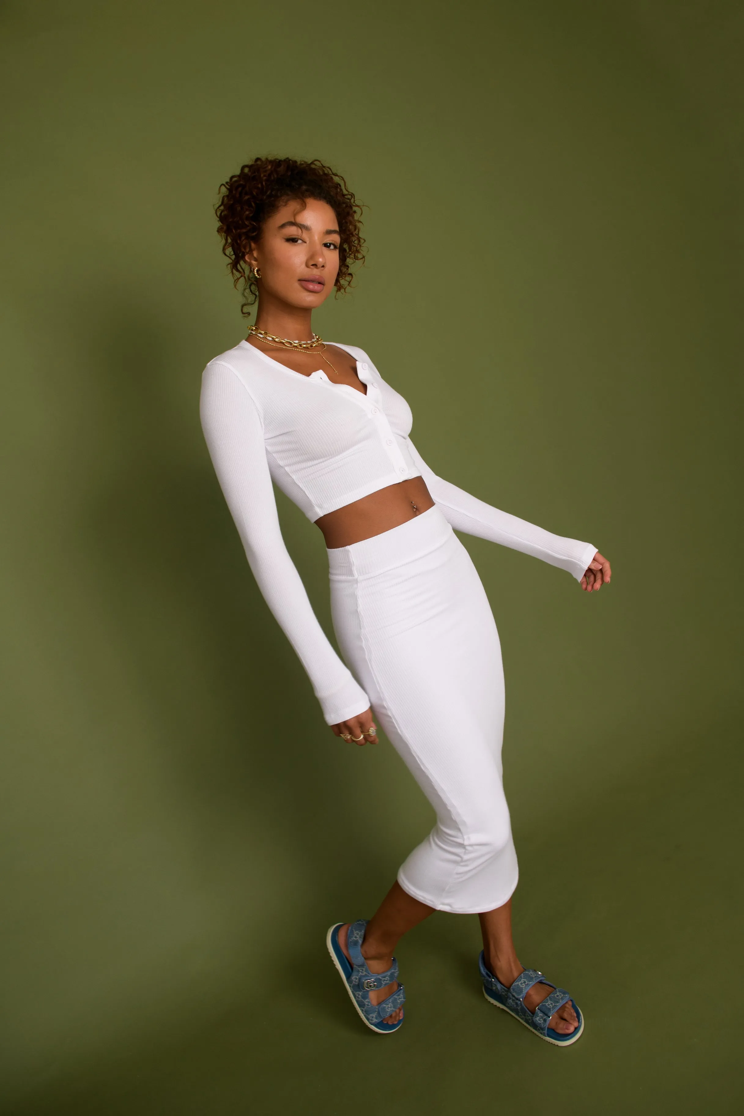 Serena Skirt - White sold by Skatie product image thumbnail 2