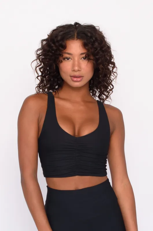 Winnie Sports Bra - Black sold by Skatie