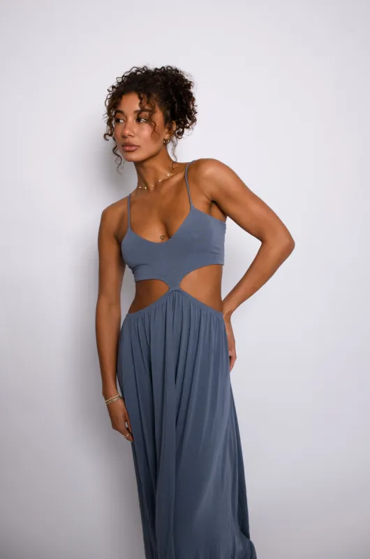 Liza Dress - Denim sold by Skatie