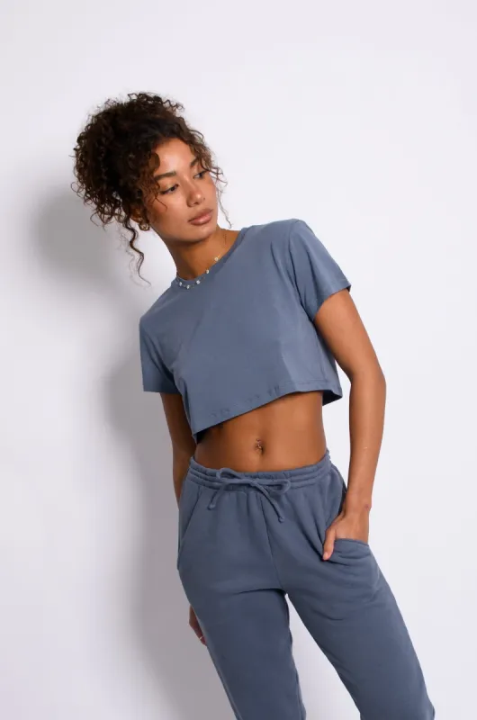 Boyfriend Tee - Denim sold by Skatie