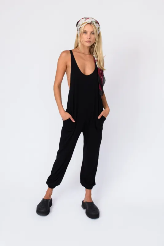 Alyse Jumpsuit Jersey - Black sold by Skatie