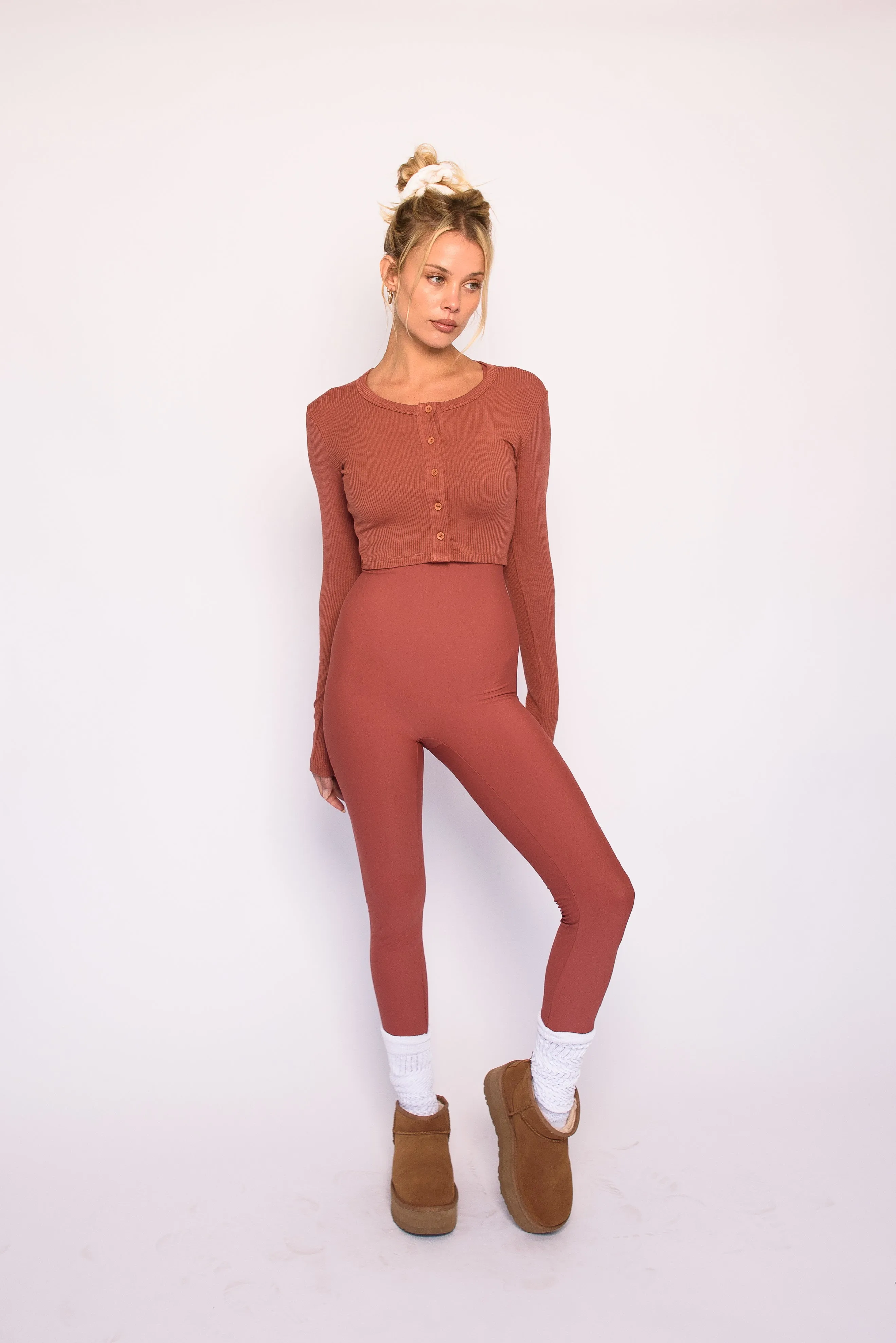 Kylie Cardigan Ribbed - Dune sold by Skatie product image thumbnail 3