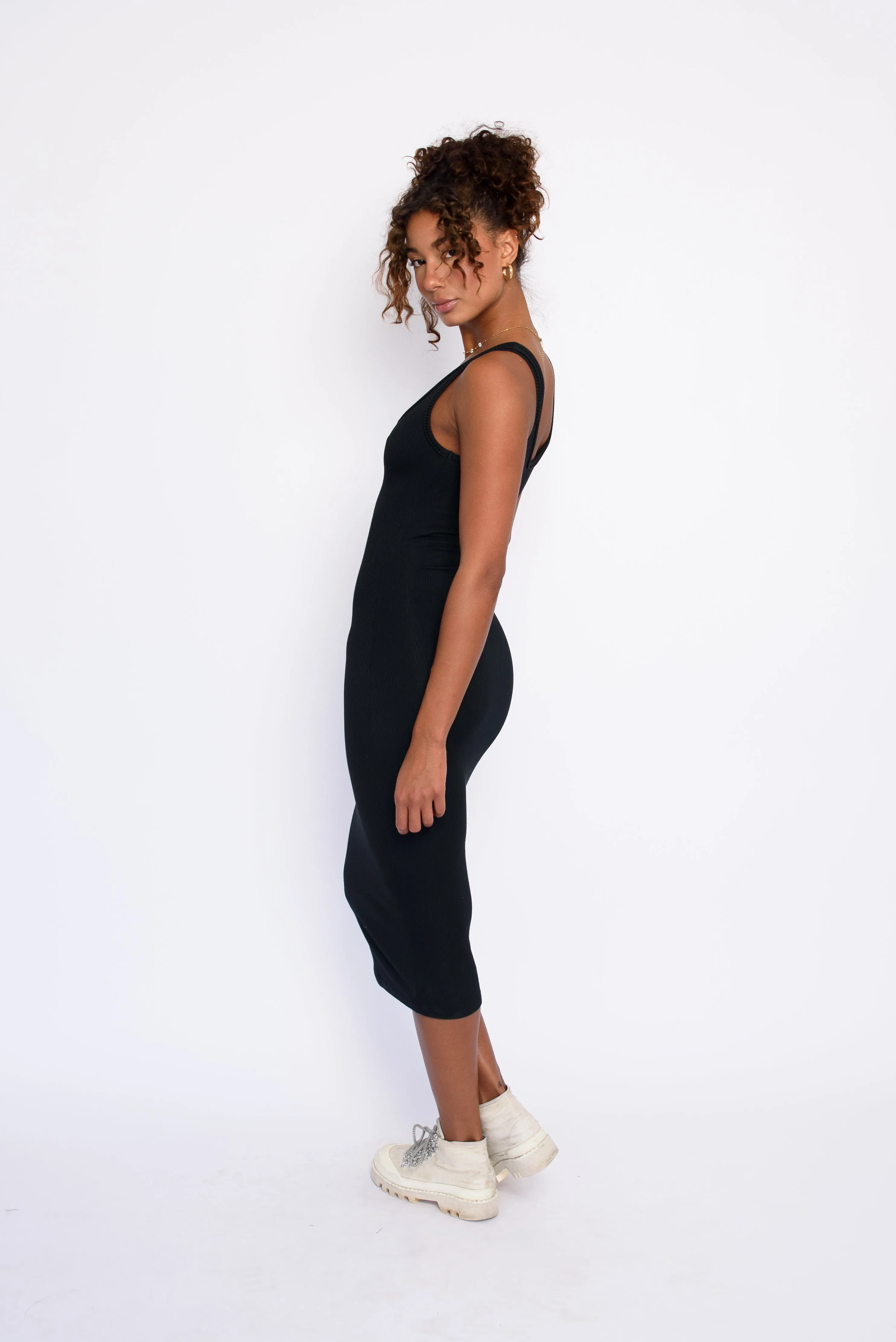 Alex Dress Ribbed - Black sold by Skatie product image thumbnail 3
