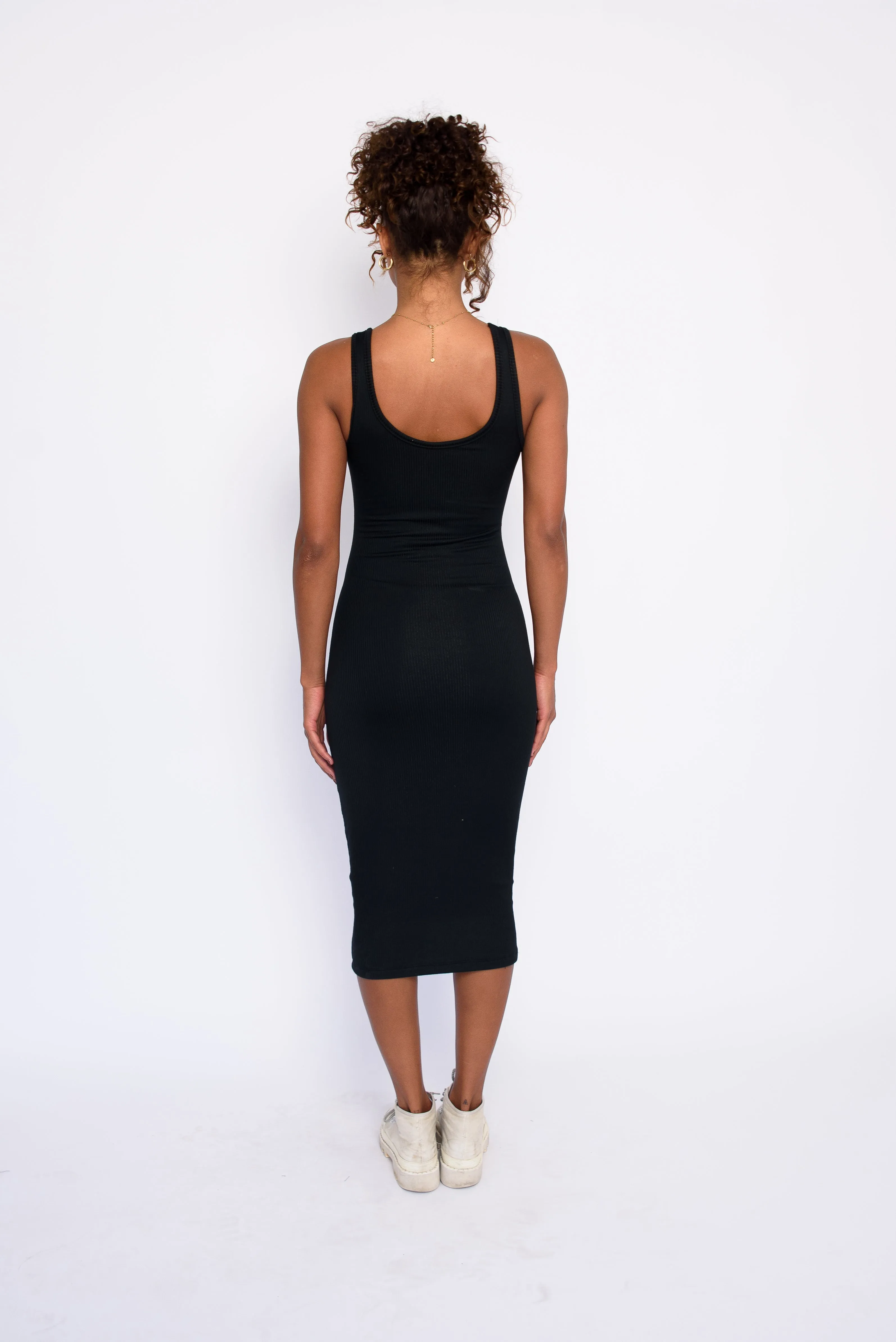 Alex Dress Ribbed - Black sold by Skatie product image thumbnail 4