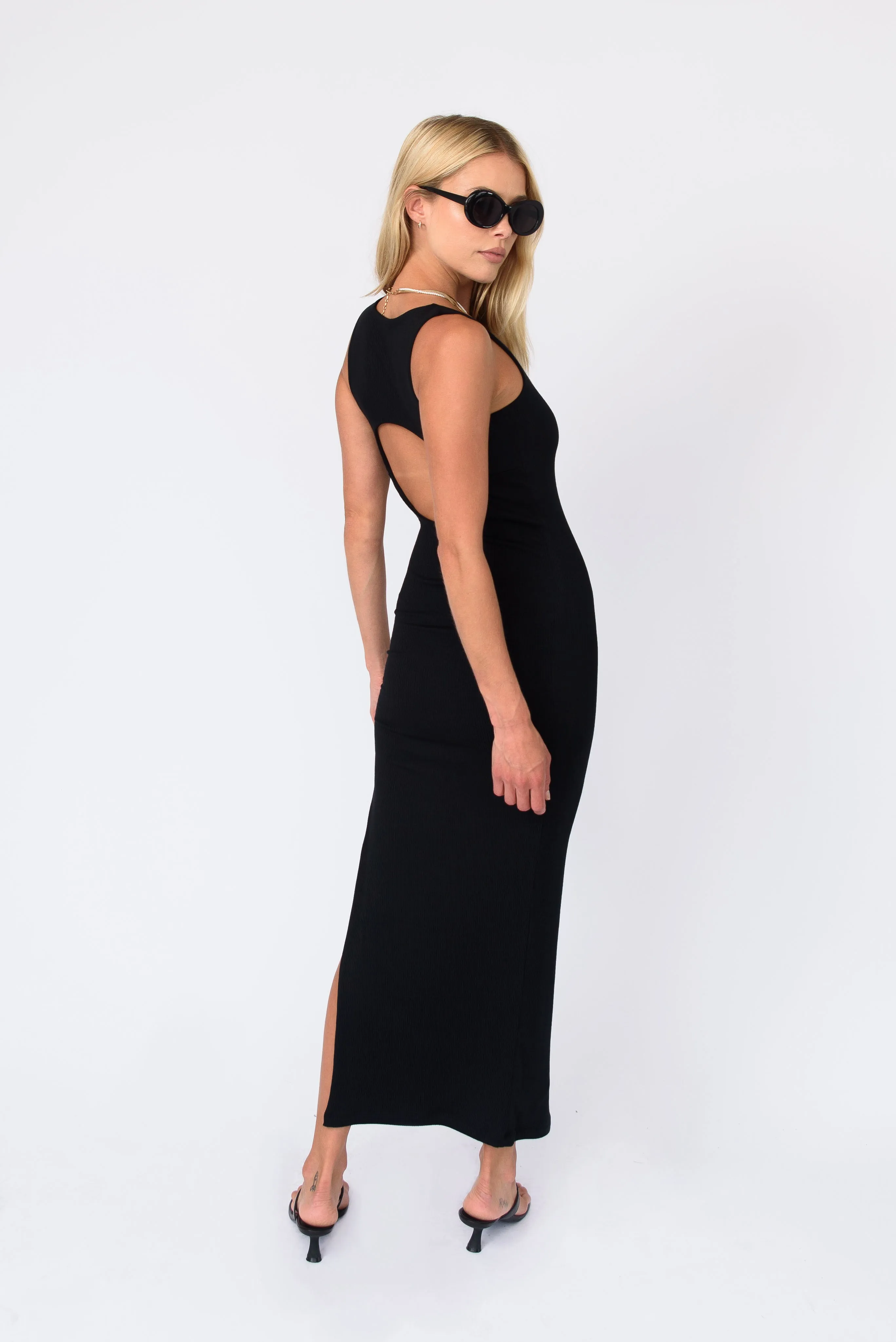 Bre Dress Ribbed - Black sold by Skatie product image thumbnail 2