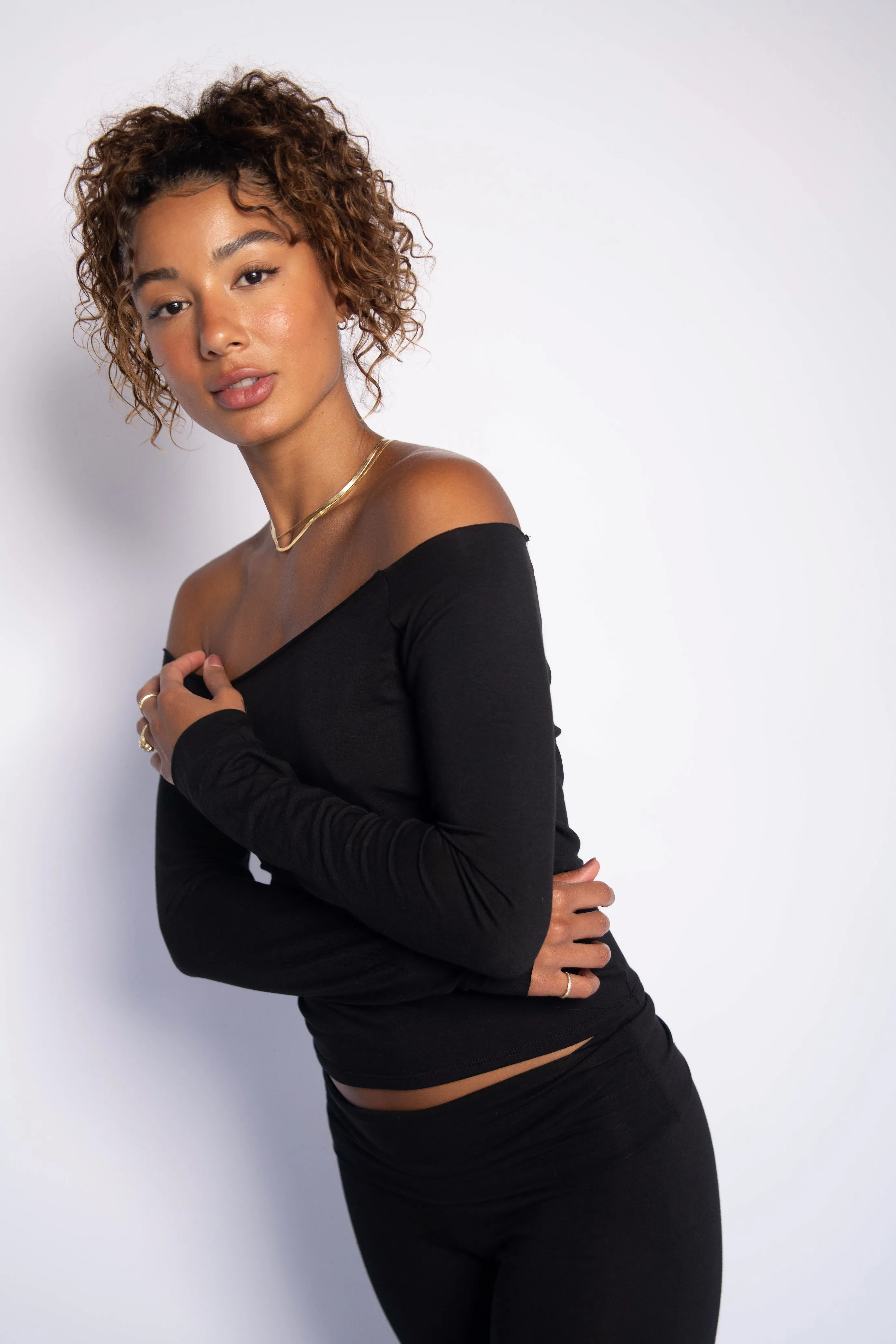 Brandy Top Jersey - Black sold by Skatie product image thumbnail 4