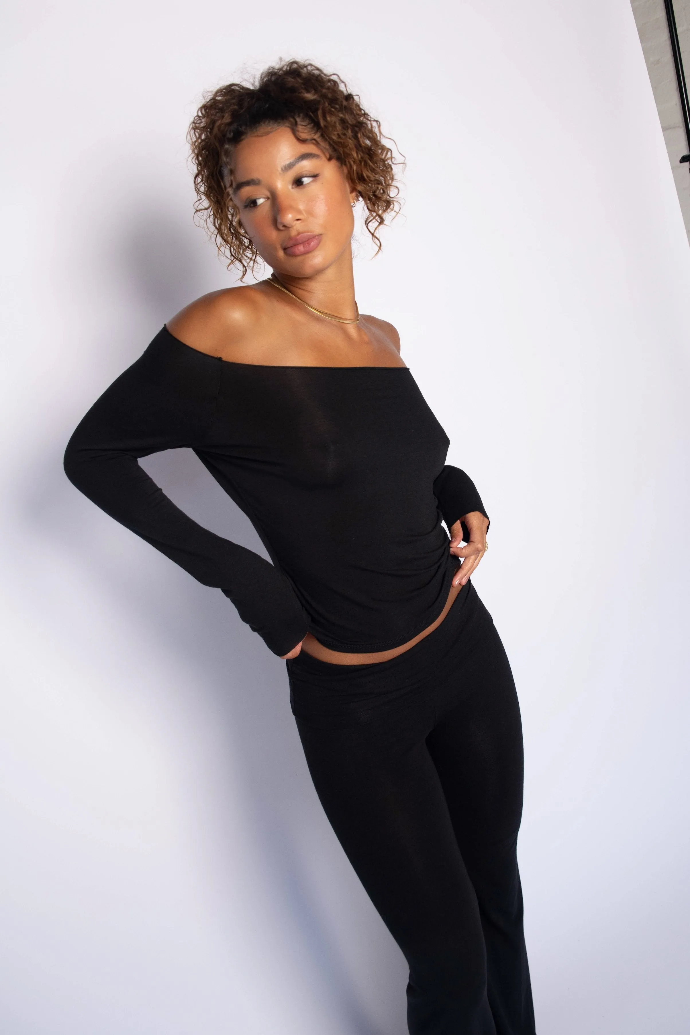 Brandy Top Jersey - Black sold by Skatie product image thumbnail 3