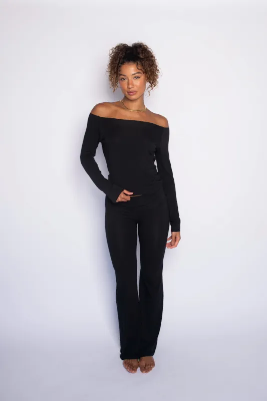 Britney Pants Jersey - Black sold by Skatie