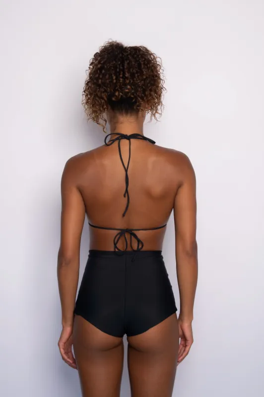 High Waist Bardot Bottom - Black sold by Skatie