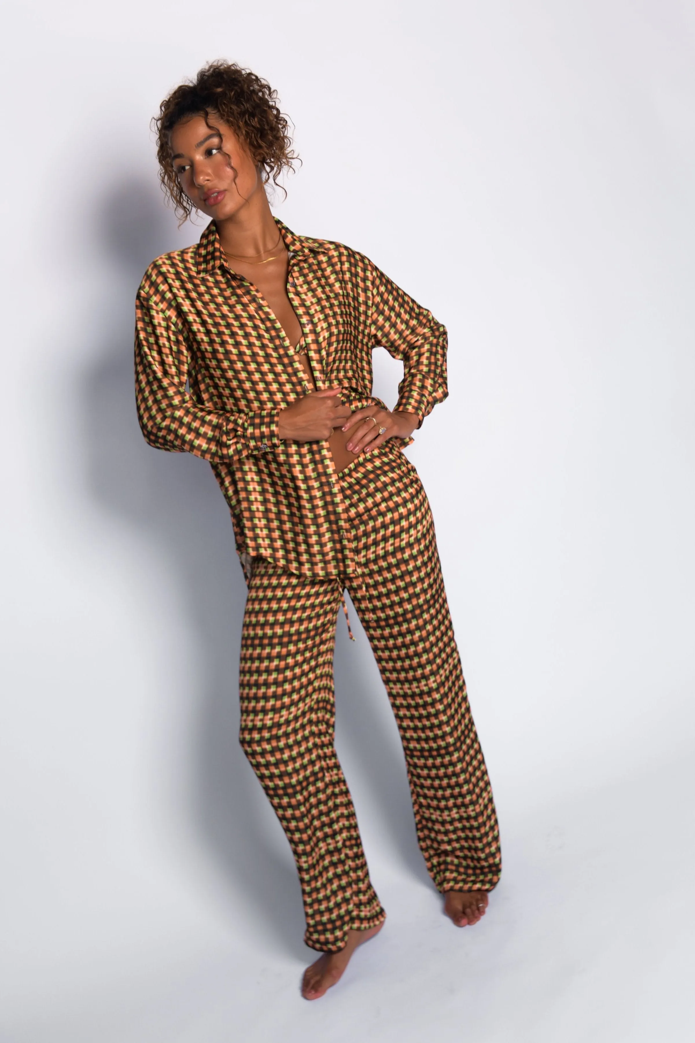 Ava Pants Satin - Mirage sold by Skatie product image thumbnail 5