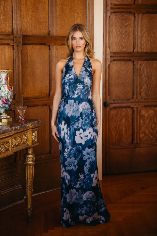 Goldie Maxi Dress Satin - Palisades sold by Skatie