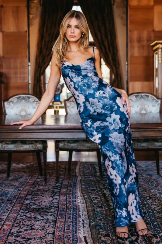 Samantha Maxi Dress Satin - Palisades sold by Skatie