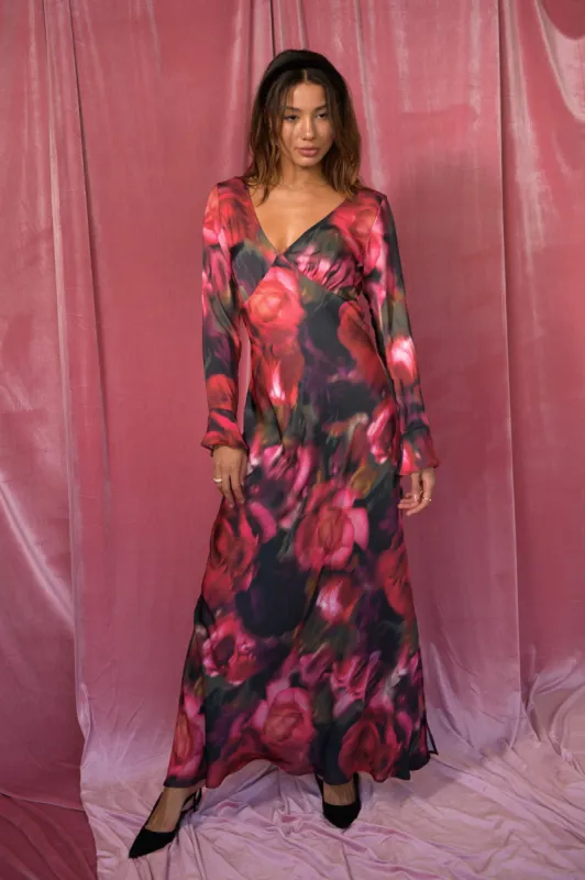 Massie Maxi Dress Satin - Amour sold by Skatie