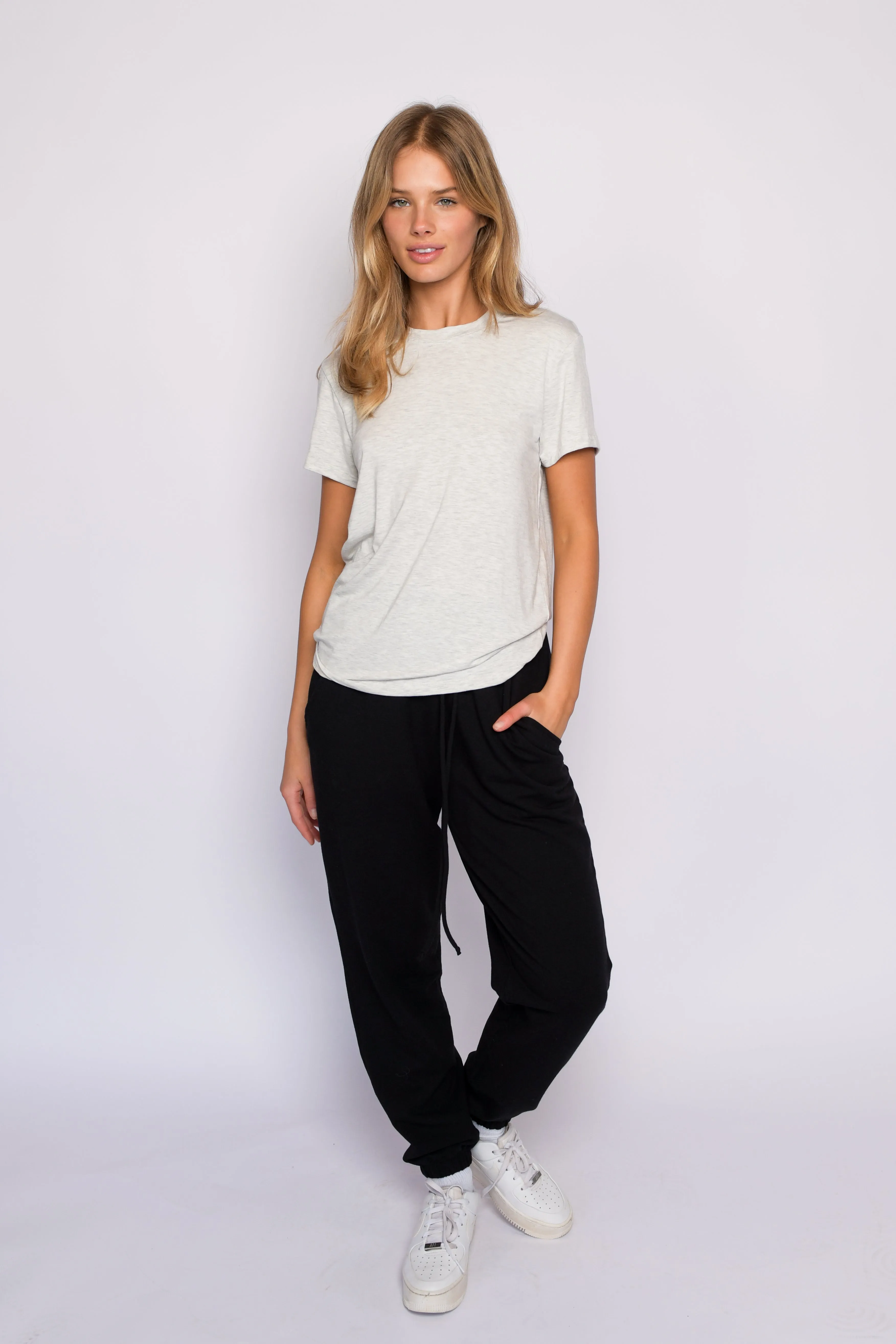 Bestie Tee Jersey - Heather Grey sold by Skatie product image thumbnail 2