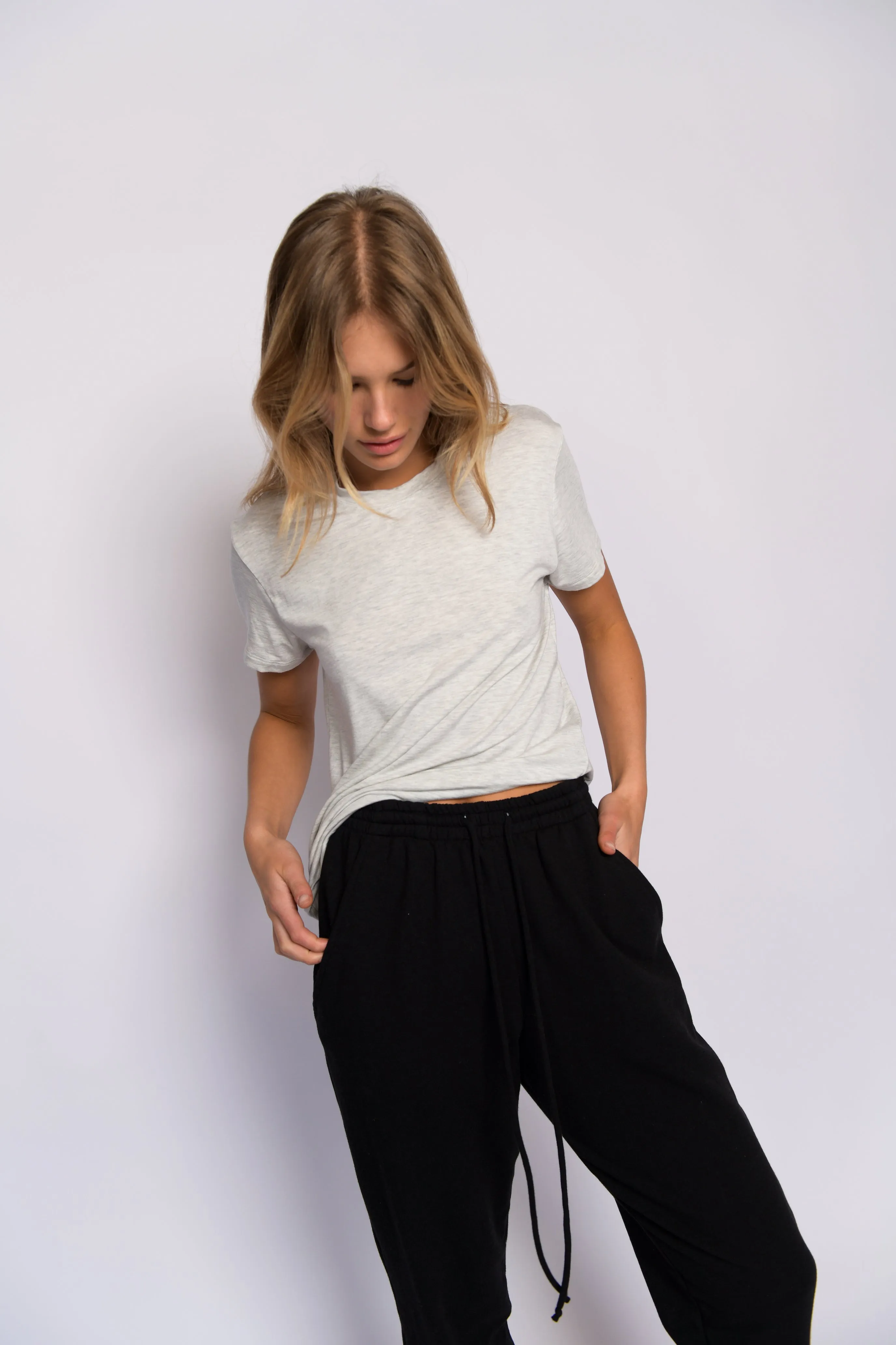 Bestie Tee Jersey - Heather Grey sold by Skatie product image thumbnail 4