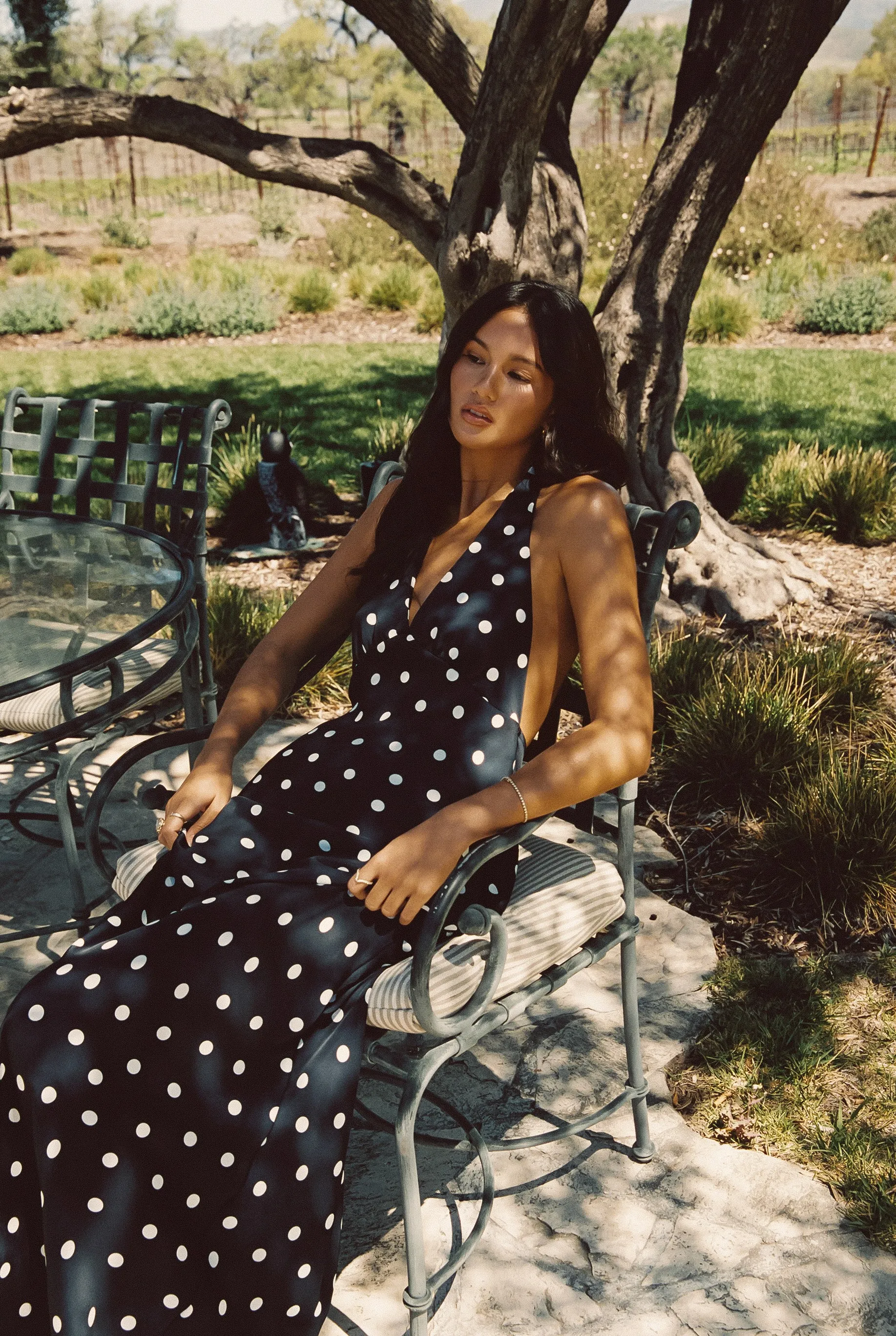 Goldie Maxi Dress Satin - Gidget sold by Skatie