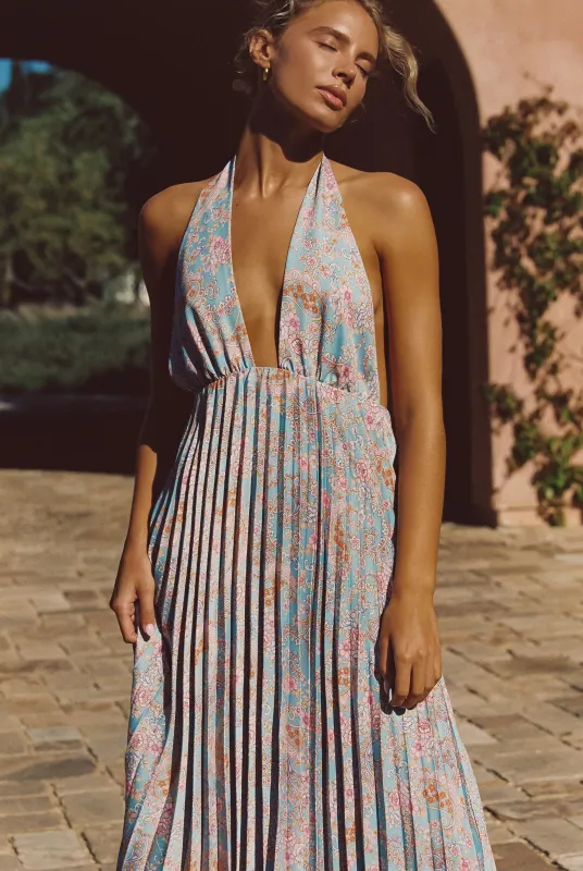 Selena Maxi Dress Satin - Mustique sold by Skatie