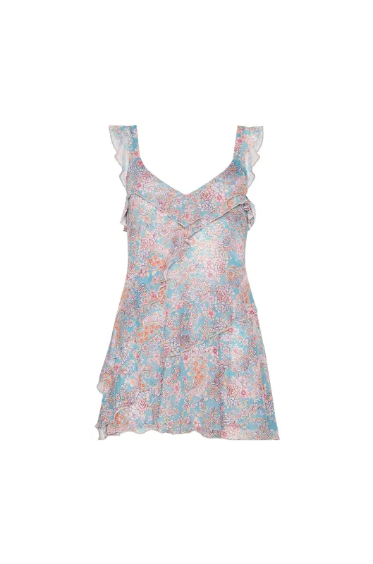 Nina Mini Dress Mesh - Mustique sold by Skatie