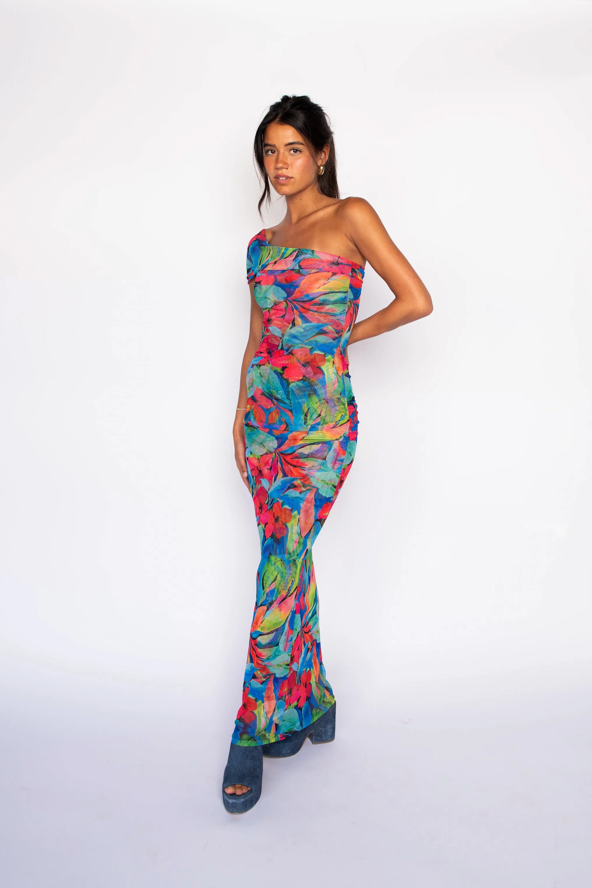 Caroline Maxi Dress Mesh - Acapulco sold by Skatie product image thumbnail 3