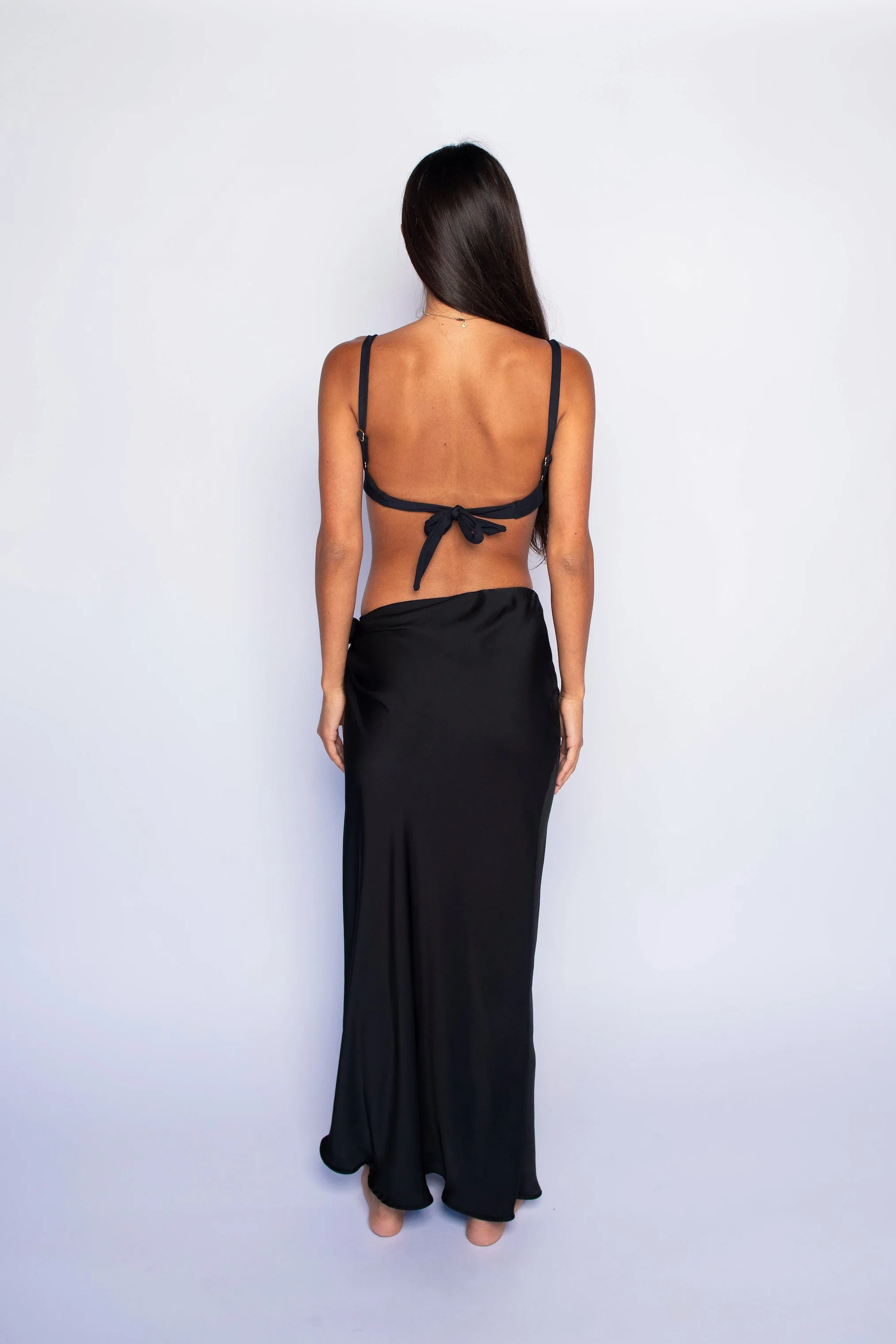 Marissa Skirt Satin - Black sold by Skatie product image thumbnail 2