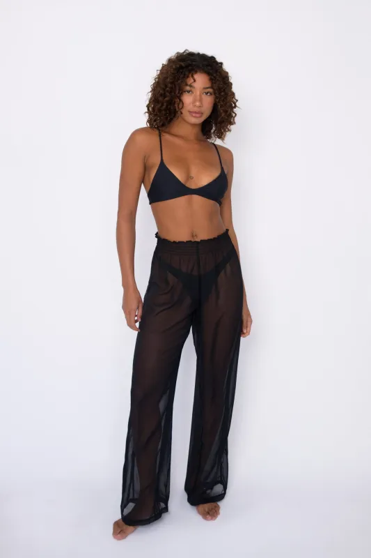 Jade Pants Chiffon - Black sold by Skatie