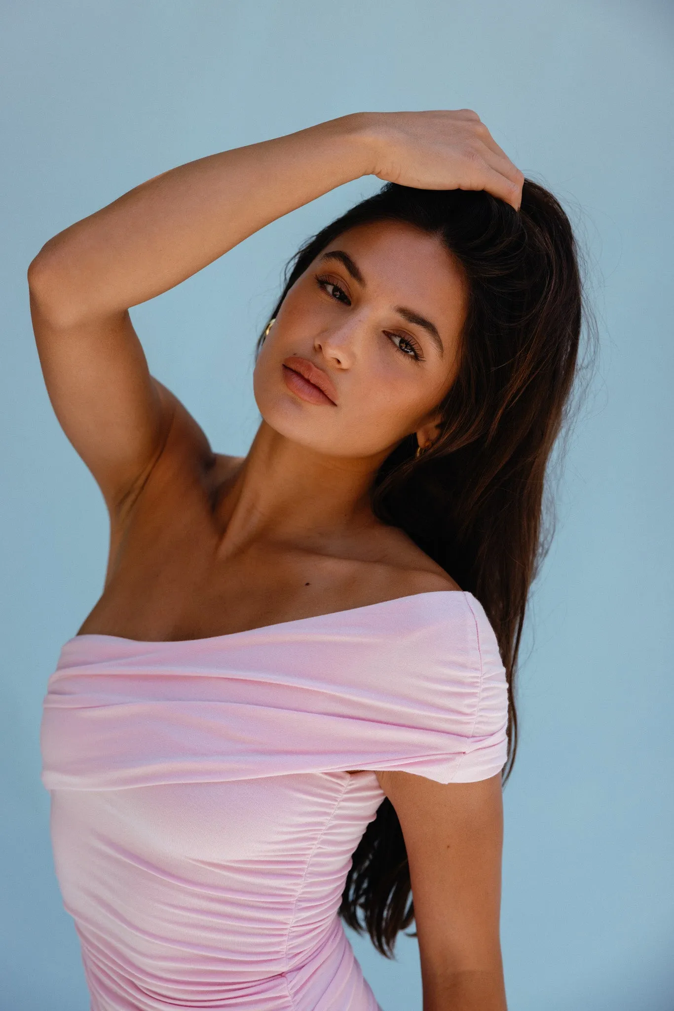 Caroline Mini Dress Jersey - Bubblegum sold by Skatie product image thumbnail 2