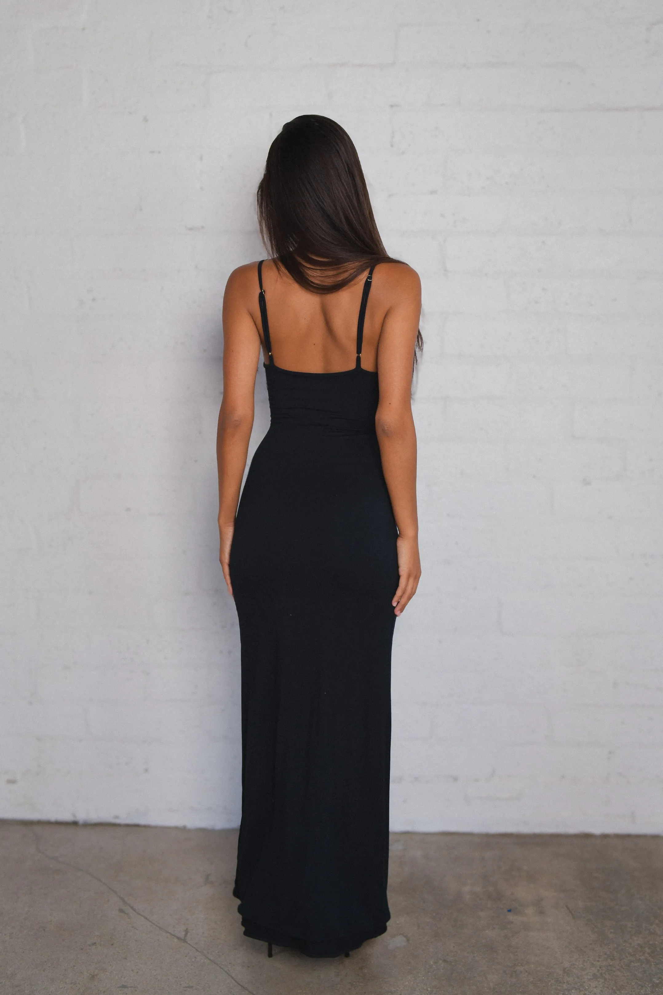 Samantha Maxi Dress Jersey - Black sold by Skatie product image thumbnail 3