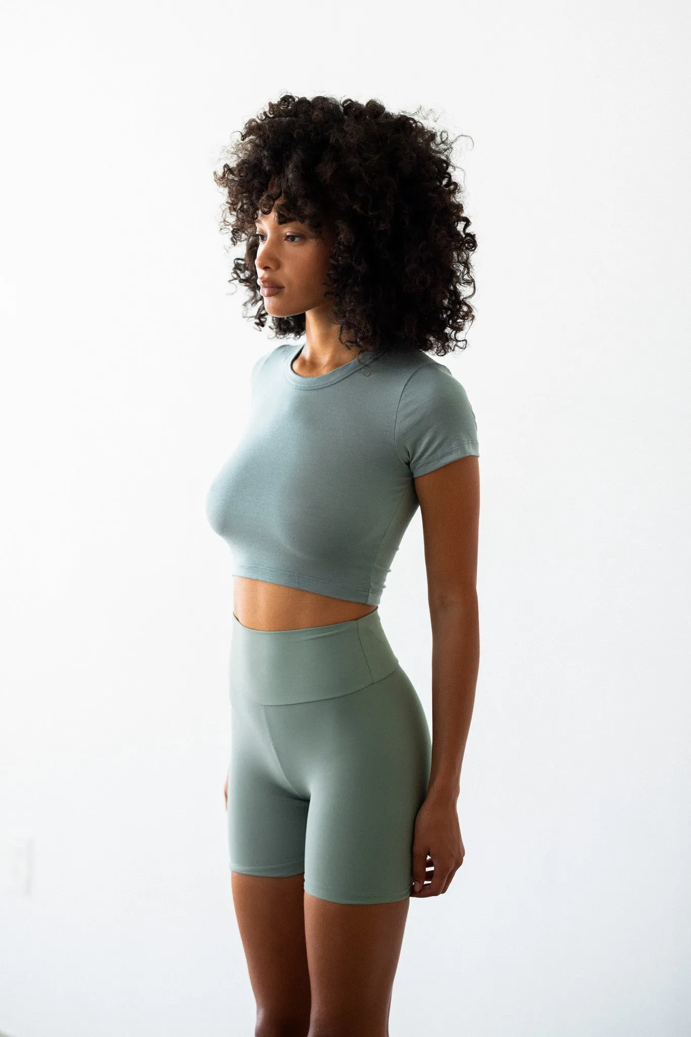 Cece Bike Short - Sage sold by Skatie product image thumbnail 4