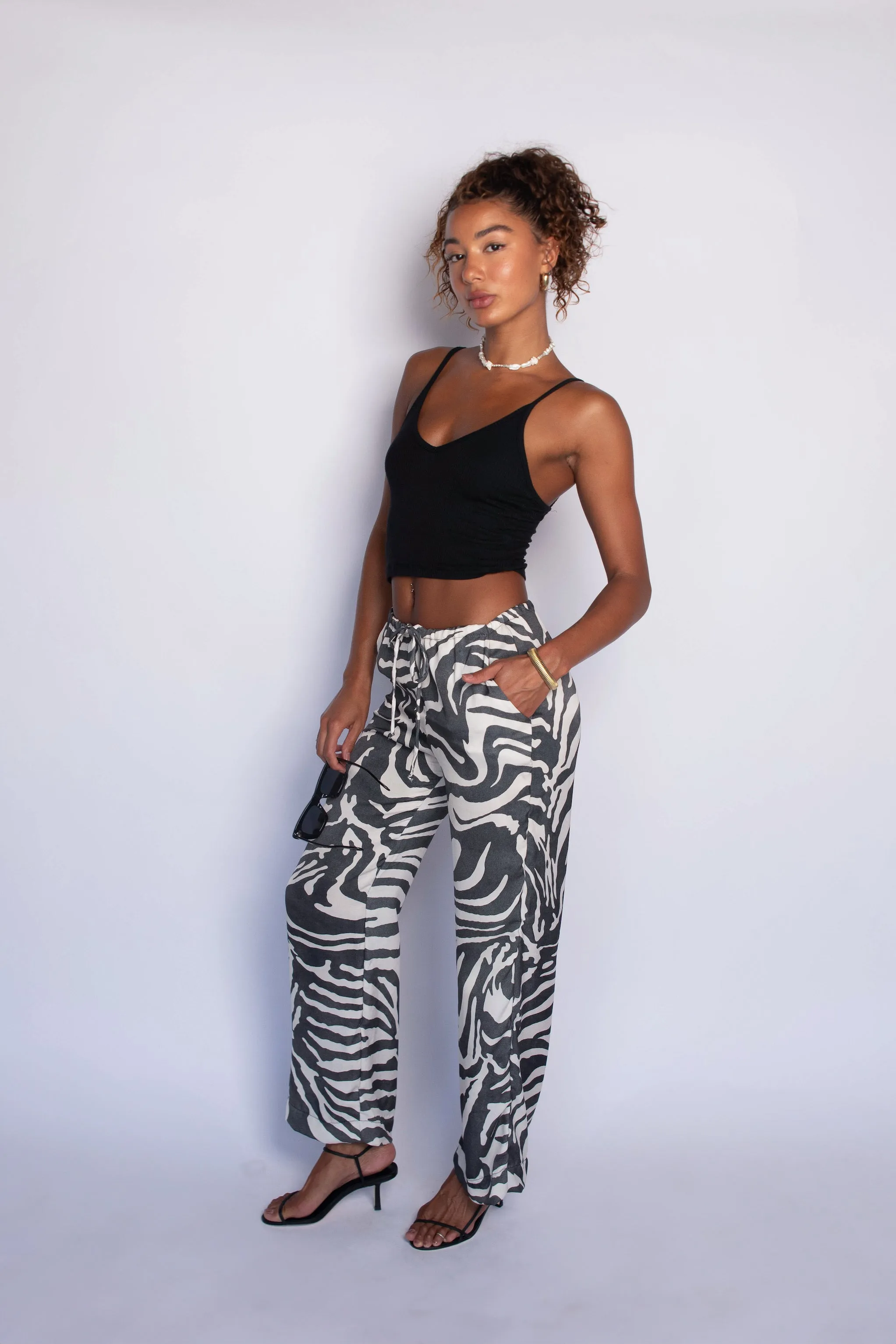 Wholesale Ava Pants Satin - Monte sold by Skatie product image thumbnail 5