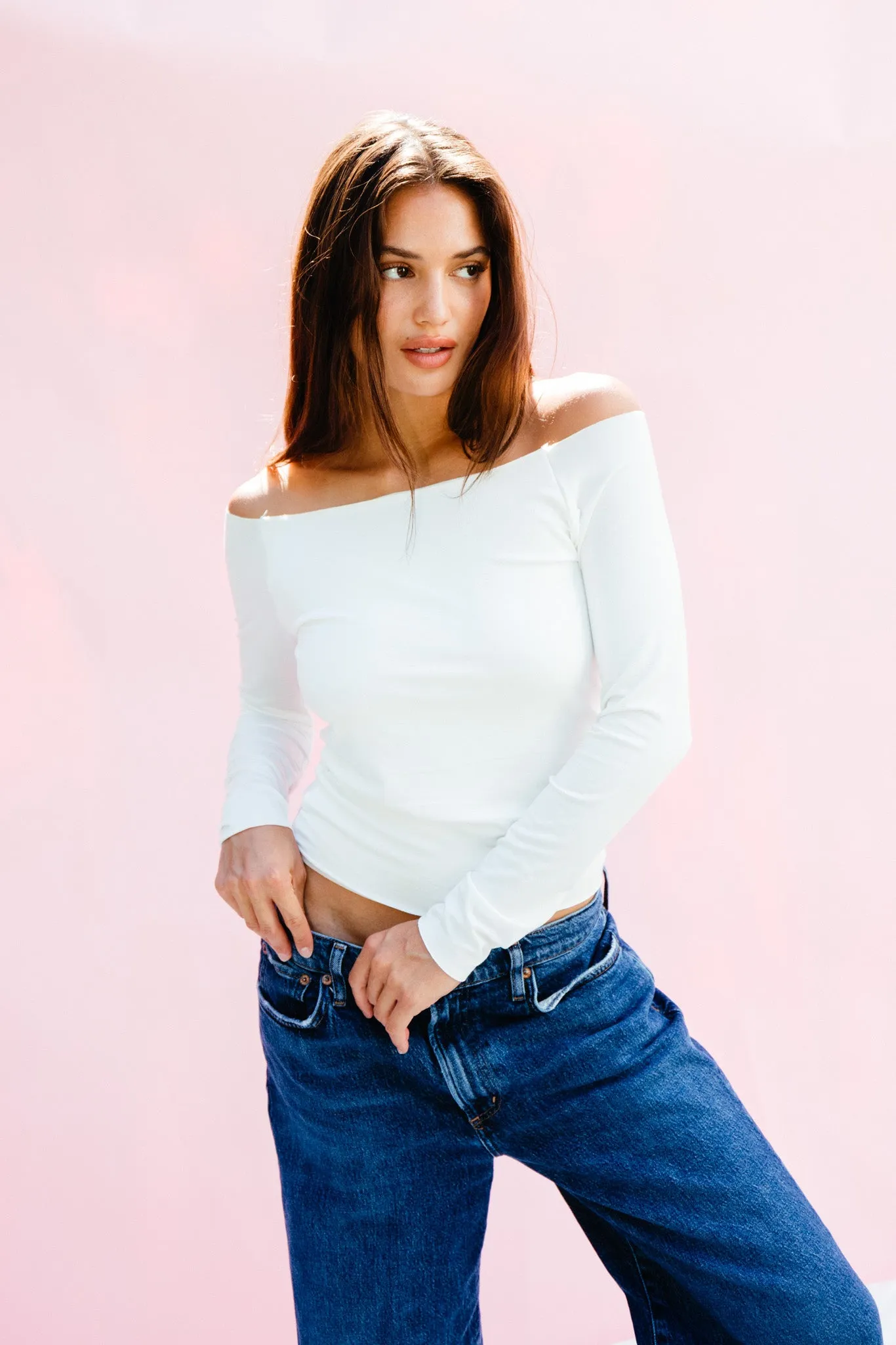 Wholesale Brandy Top Jersey - White sold by Skatie product image thumbnail 3