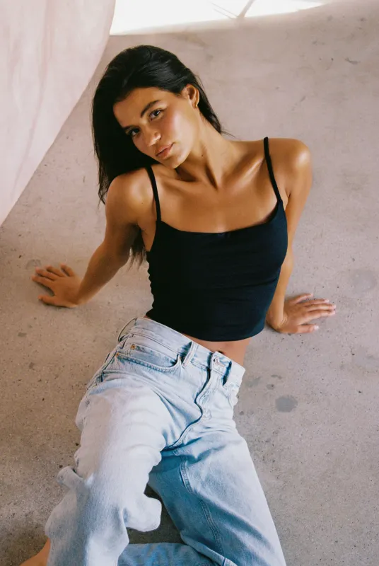 Wholesale Mila Top Jersey - Black sold by Skatie