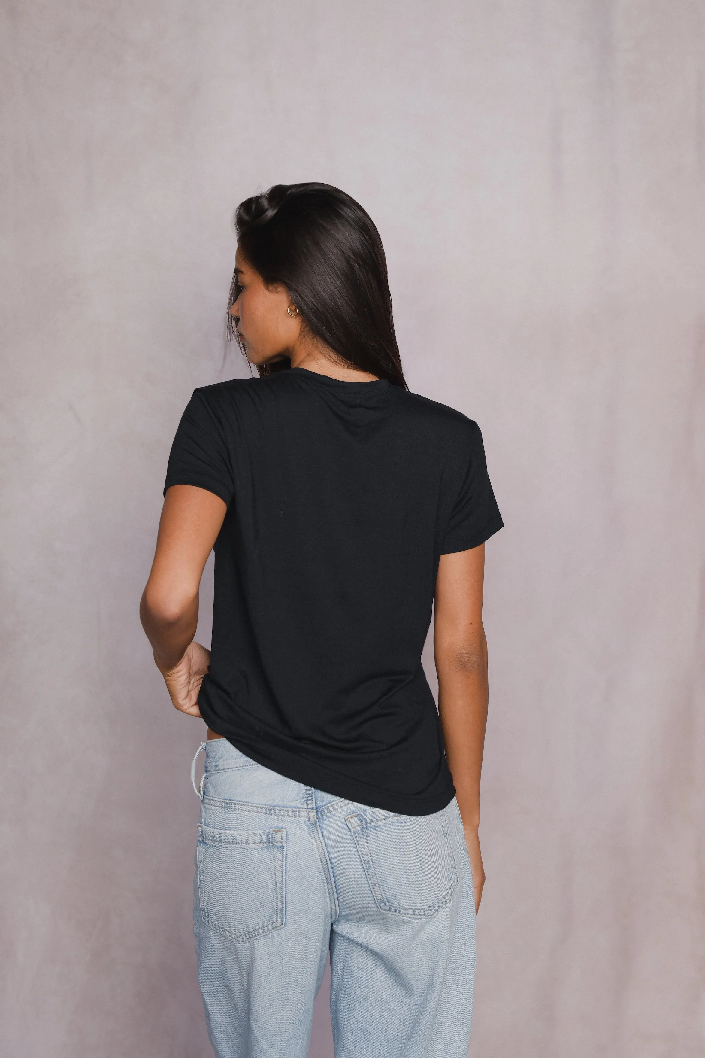 Wholesale Bestie Tee Jersey - Black sold by Skatie product image thumbnail 4