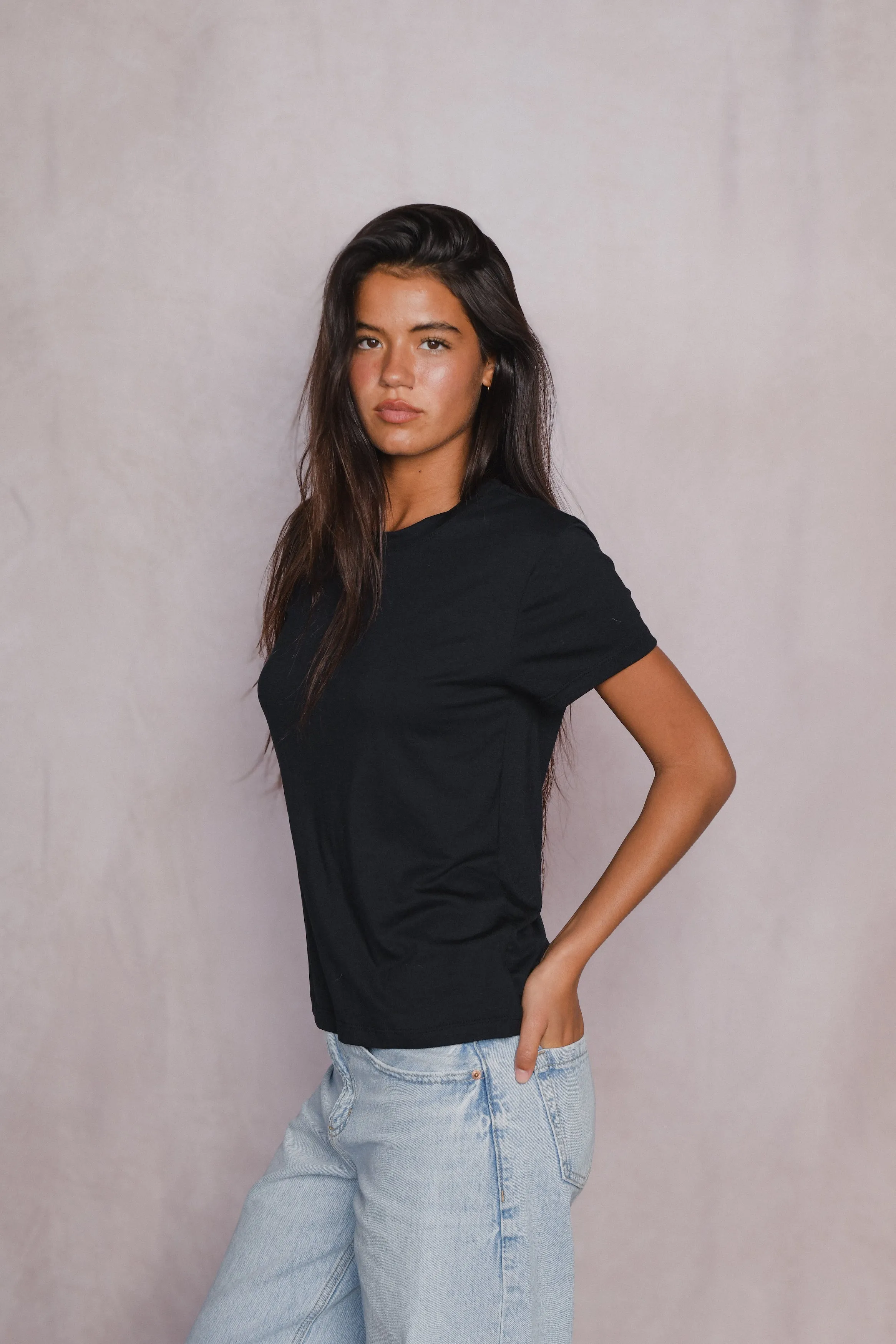 Wholesale Bestie Tee Jersey - Black sold by Skatie product image thumbnail 2
