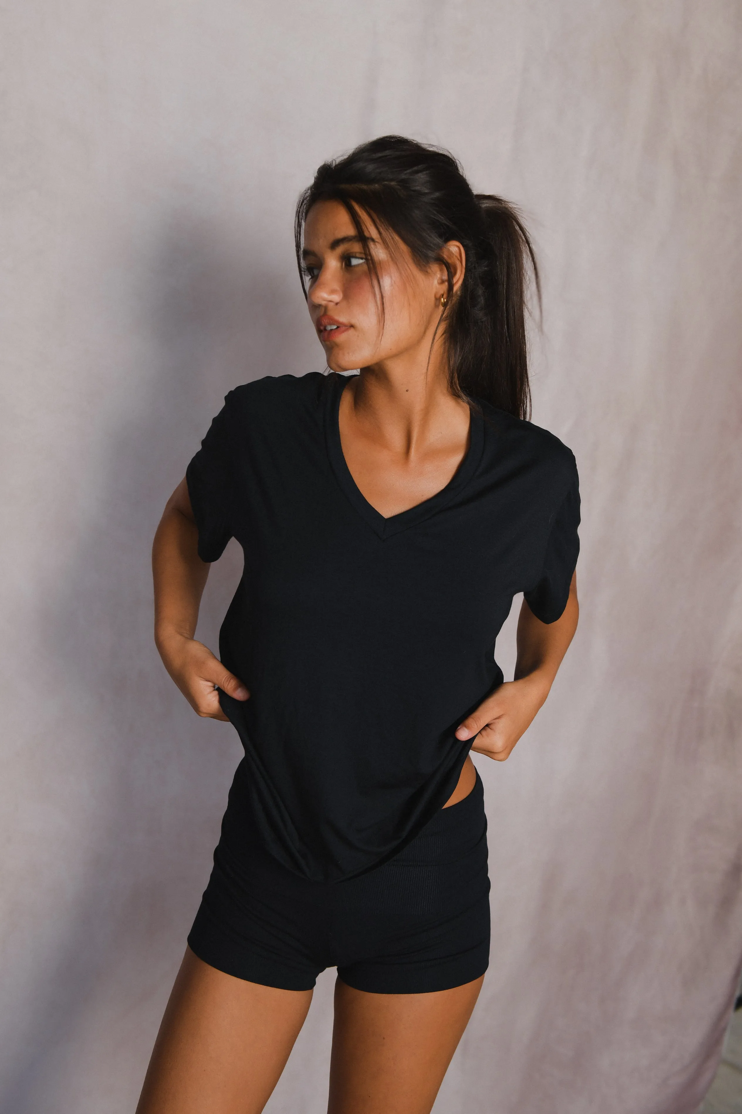 Wholesale Hubby Tee Jersey - Black sold by Skatie product image thumbnail 2