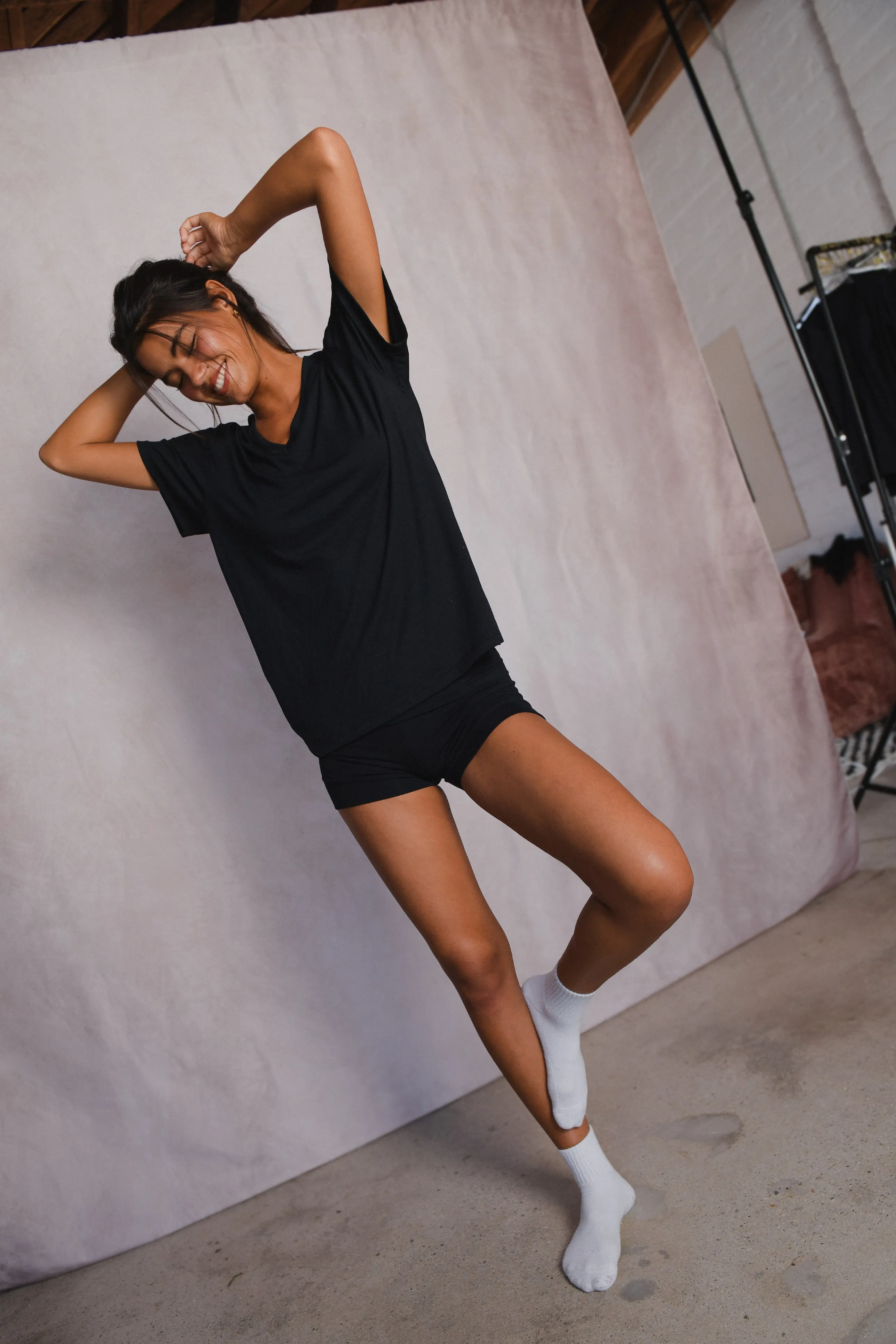 Wholesale Hubby Tee Jersey - Black sold by Skatie product image thumbnail 5