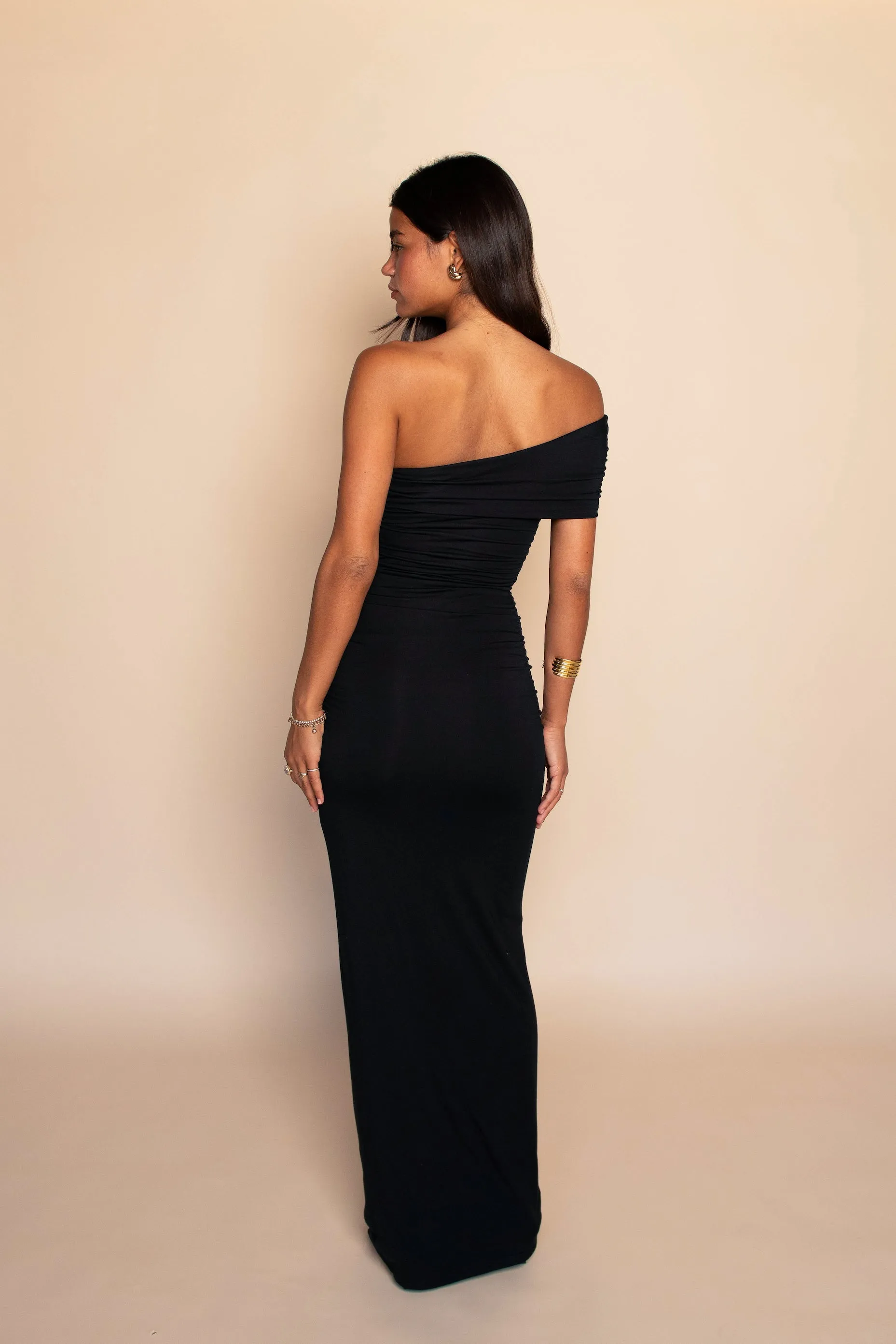 Caroline Maxi Dress Jersey - Black sold by Skatie product image thumbnail 3