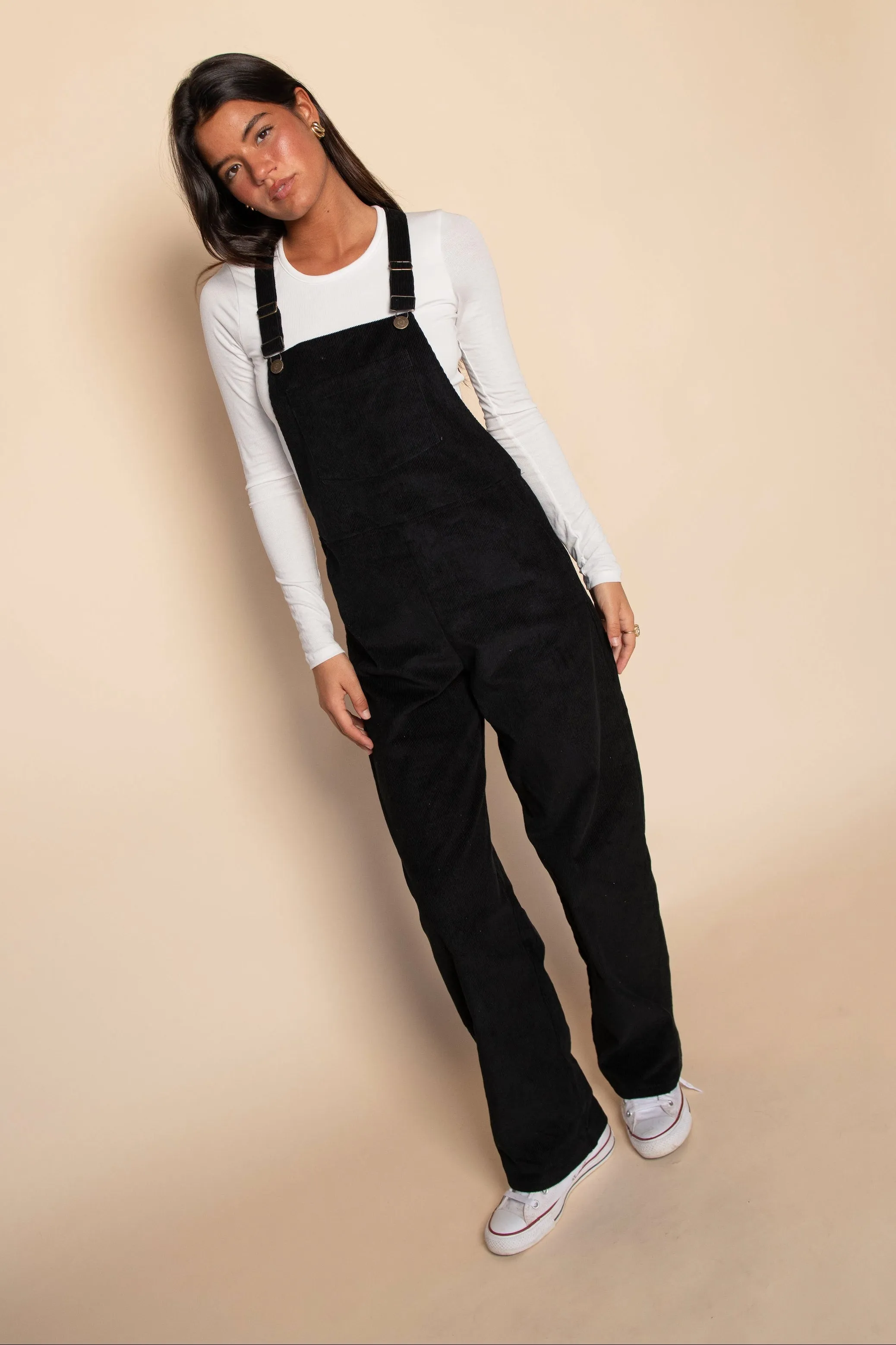 Maeve Overalls - Black Corduroy sold by Skatie product image thumbnail 2