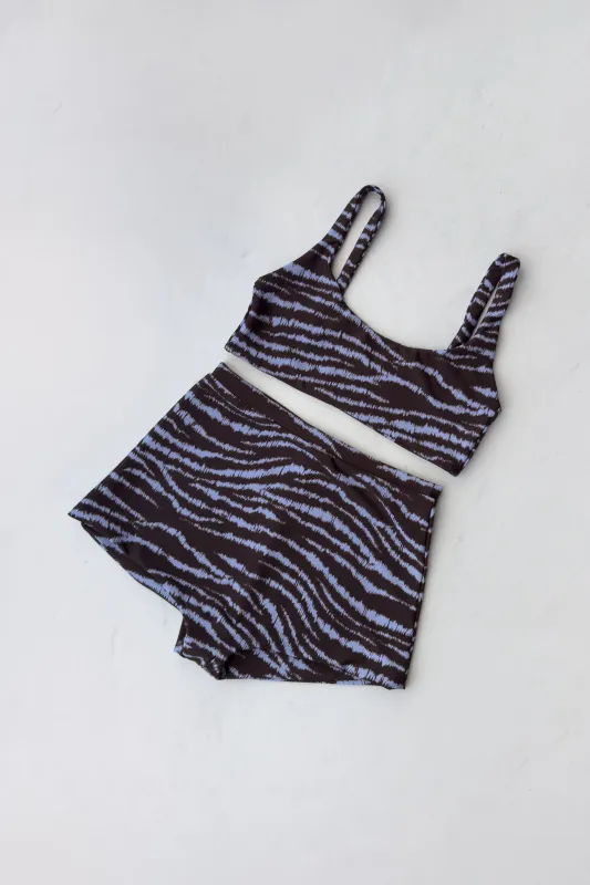 Wholesale High Waist Bardot Bottom - Lynx Glossy made by Skatie