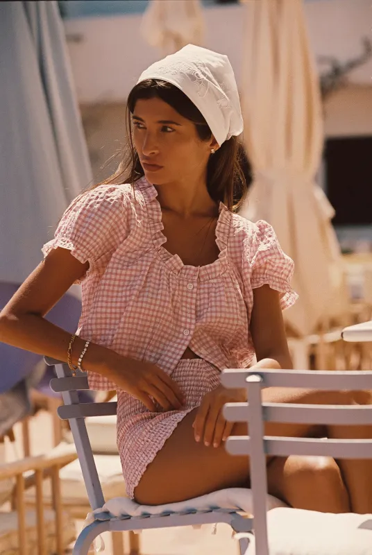 Millie Top - Pink Gingham made by Skatie