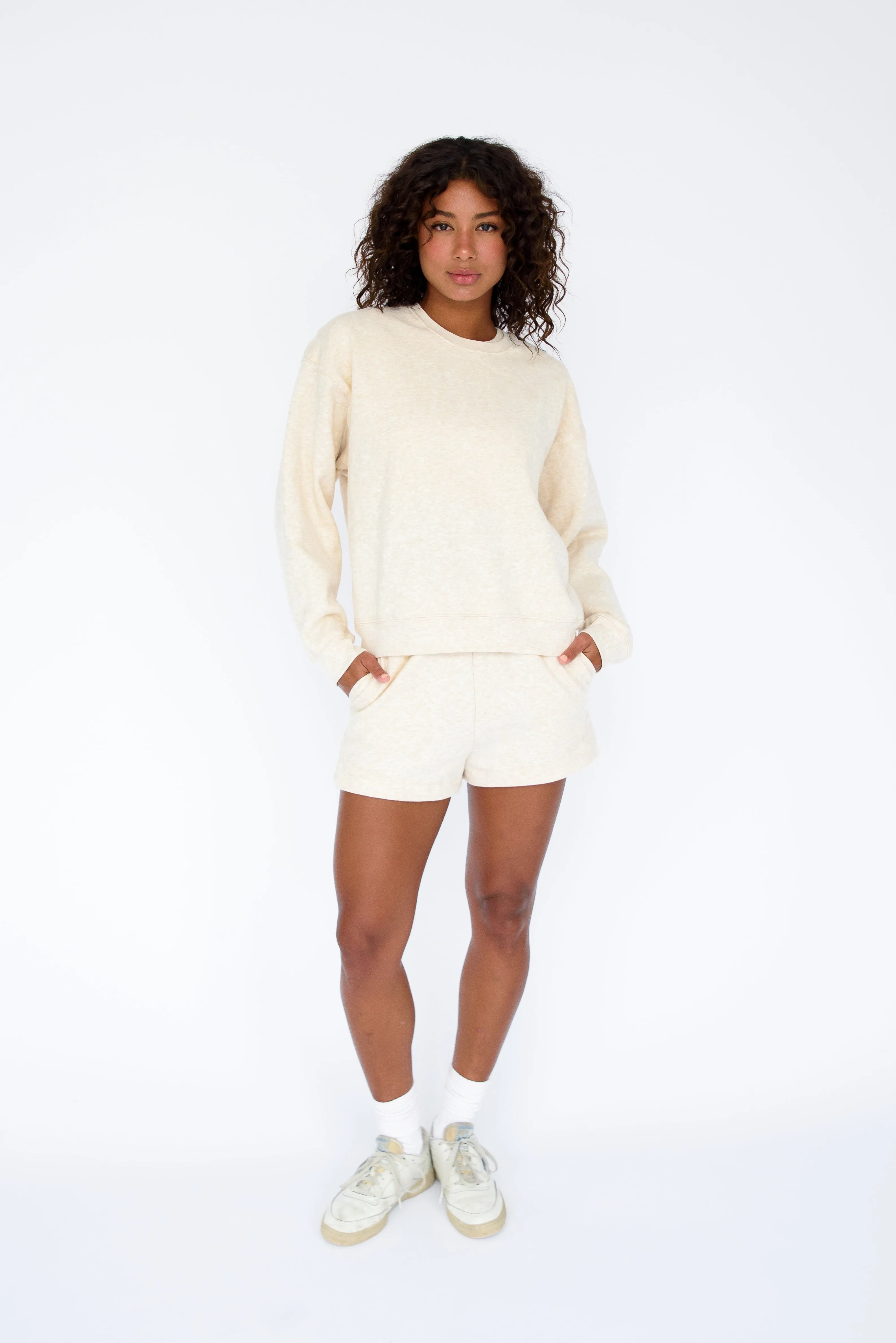 ULTRALUX Chris Crewneck - Latte sold by Skatie product image thumbnail 5