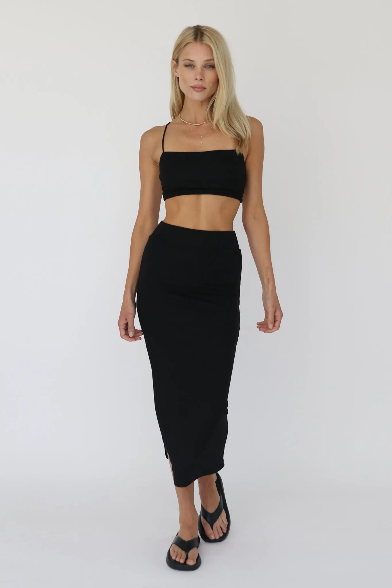 Dakota Ribbed Top - Black sold by Skatie product image thumbnail 3