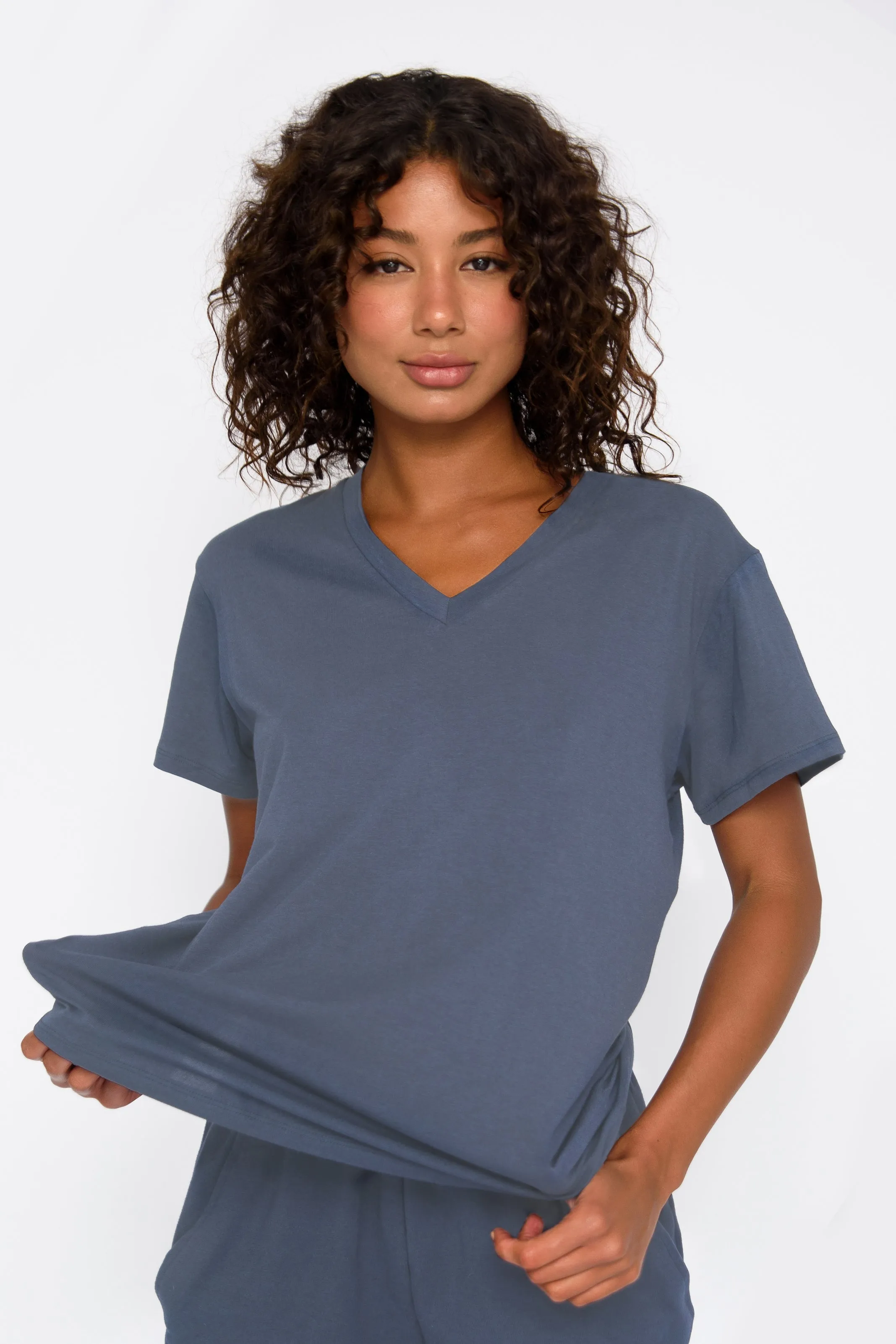 Hubby Tee - Denim sold by Skatie product image thumbnail 3