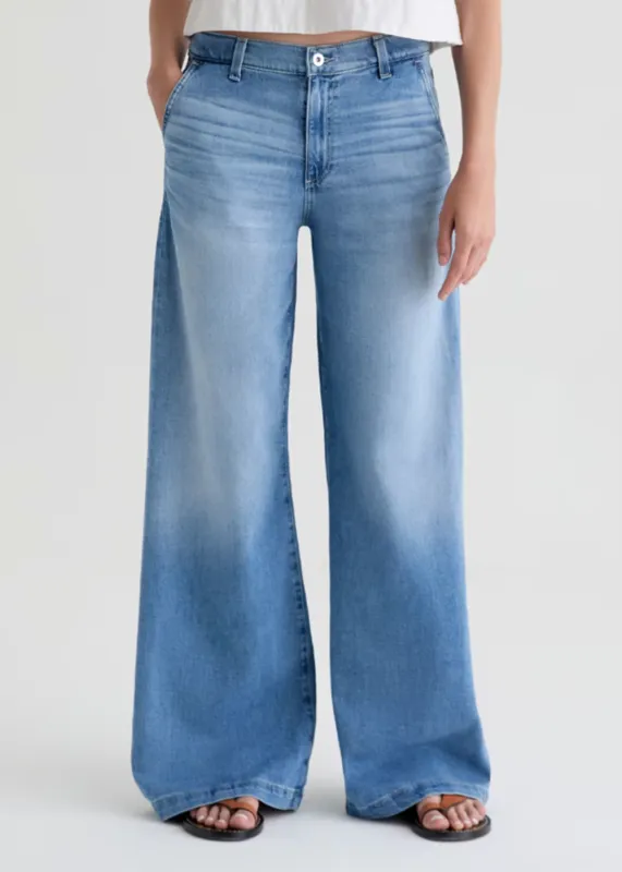 Stella Low Slung Palazzo Jean sold by Denali