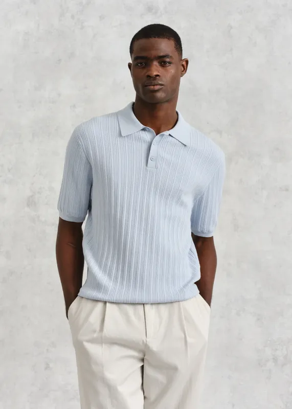 Naples Polo Vertical Knit sold by Denali