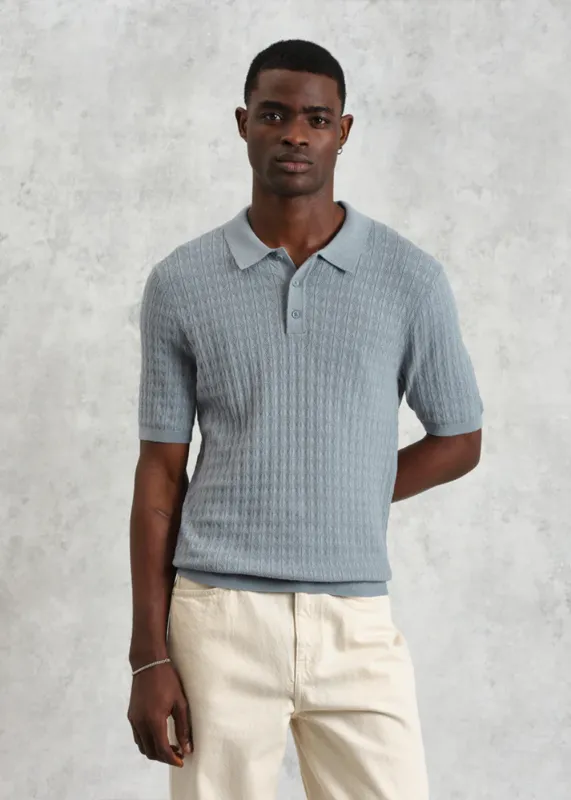 Naples Diamond Stripe Polo sold by Denali