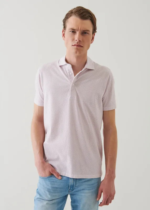 Pima Cotton Stretch Printed Polo sold by Denali